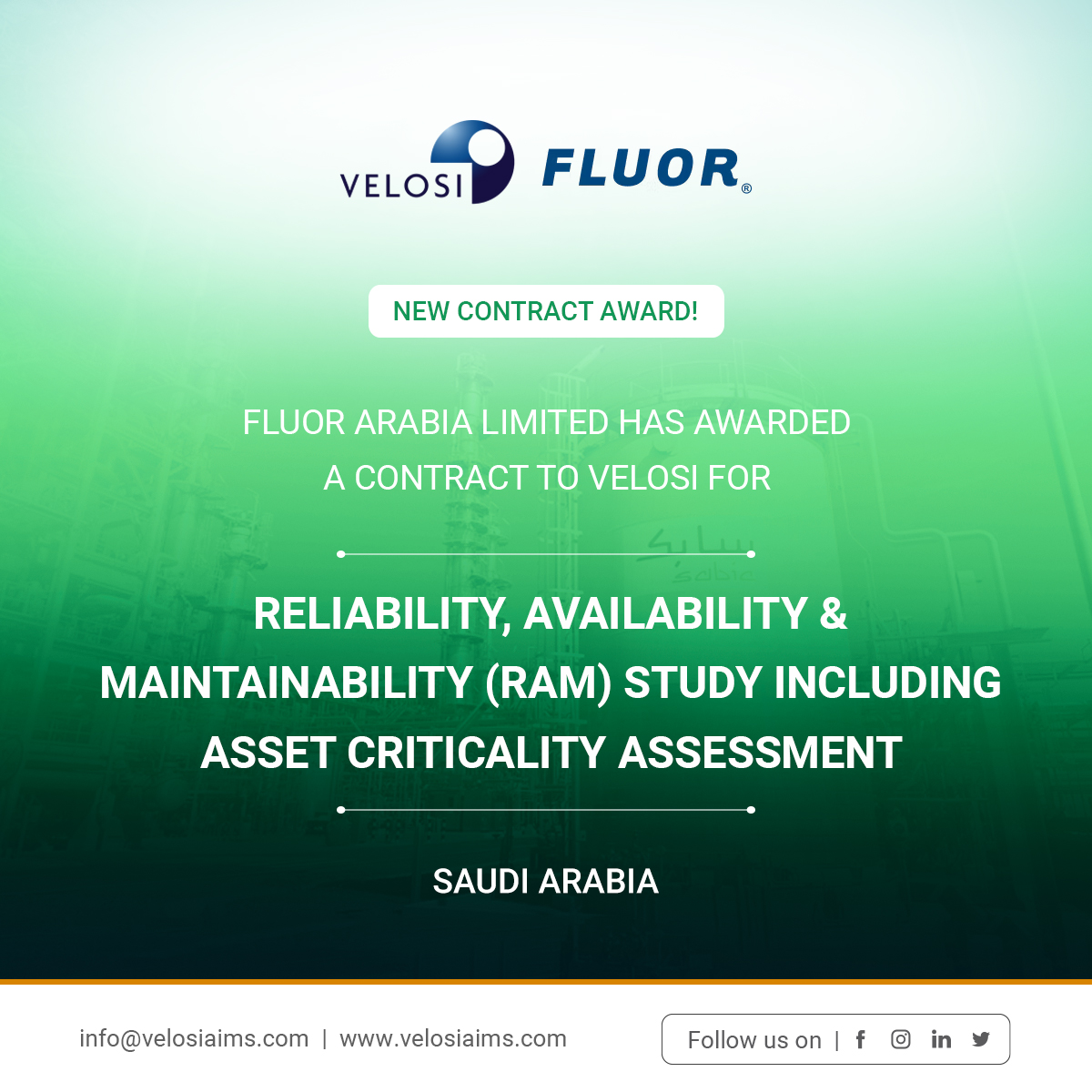 RAM Study for Fluor Arabia Ltd.